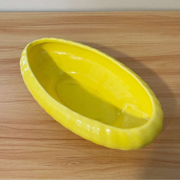 Vintage 50s | Frank Moreno | MCM Lemon Yellow Planter - Picture 9 of 14